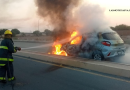 Fiscalía de Zacatecas investiga incendio de auto provocado por civiles