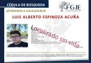 Hallan sin vida a Luis Alberto Espinoza, joven químico que fue raptado por grupo armado en Jerez